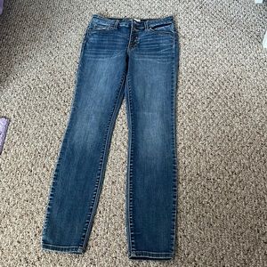 RSQ mid rise skinny dark blue girls jeans